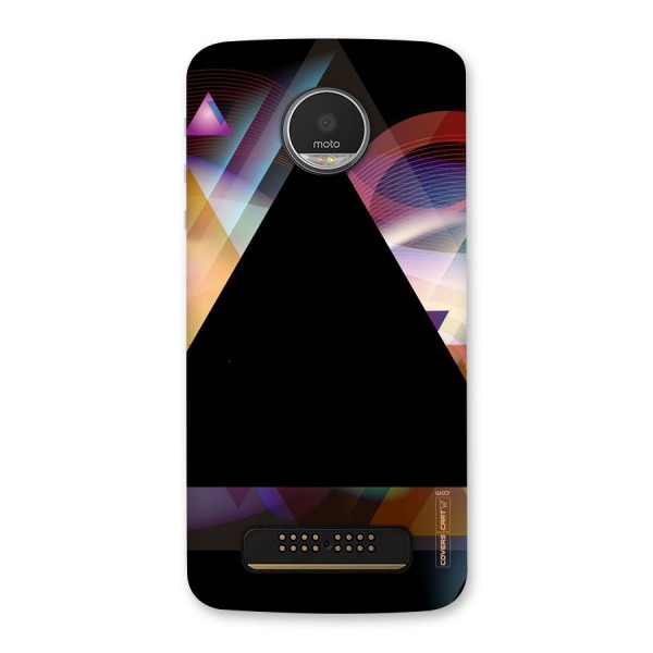 Triangle Black Abstract Back Case for Moto Z Play