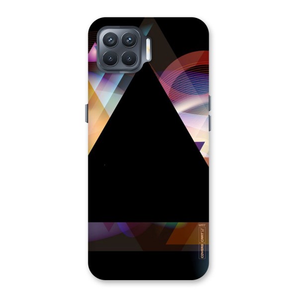 Triangle Black Abstract Back Case for Oppo F17 Pro