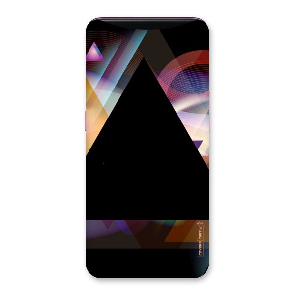 Triangle Black Abstract Back Case for Oppo Find X