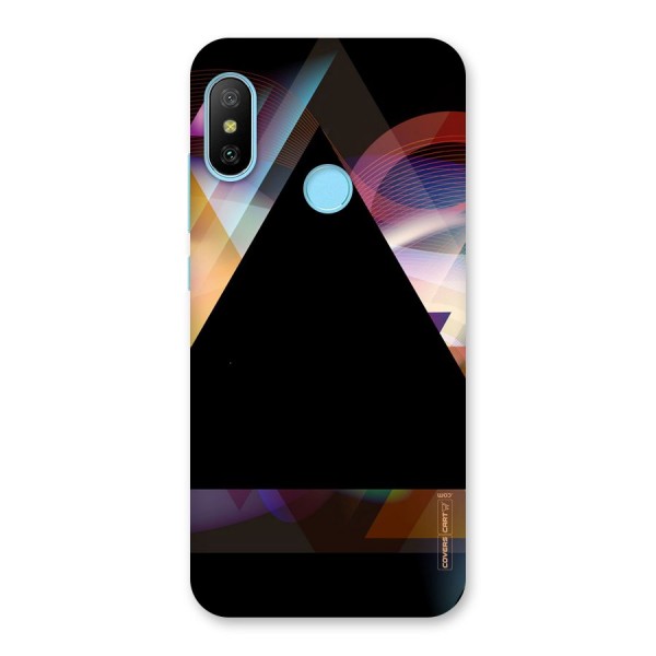 Triangle Black Abstract Back Case for Redmi 6 Pro