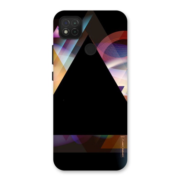 Triangle Black Abstract Back Case for Redmi 9C