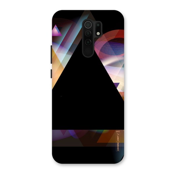 Triangle Black Abstract Back Case for Redmi 9 Prime