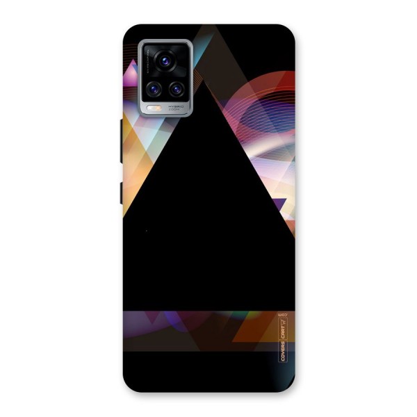 Triangle Black Abstract Back Case for Vivo V20 Pro