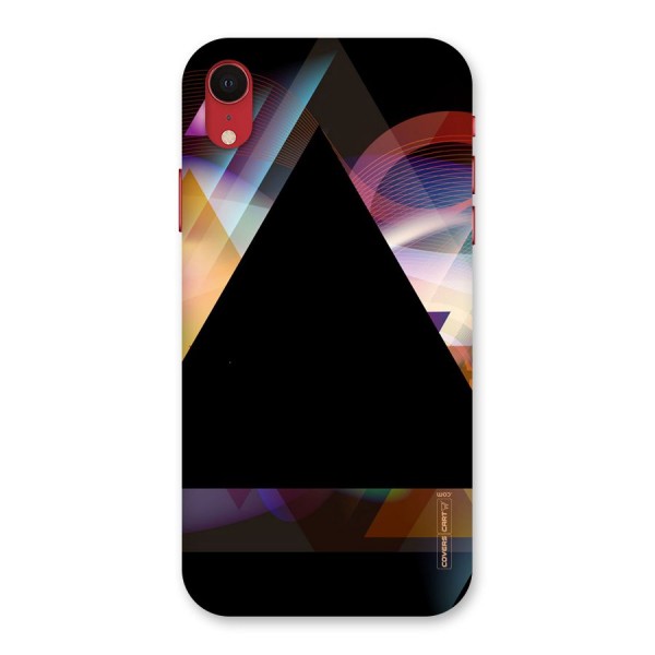 Triangle Black Abstract Back Case for iPhone XR