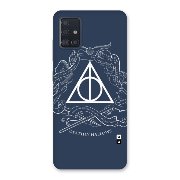 Triangle Blue Back Case for Galaxy A51