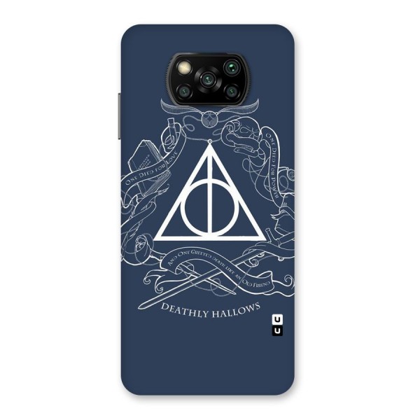 Triangle Blue Back Case for Poco X3