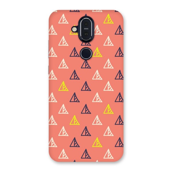 Triangular Boho Pattern Back Case for Nokia 8.1