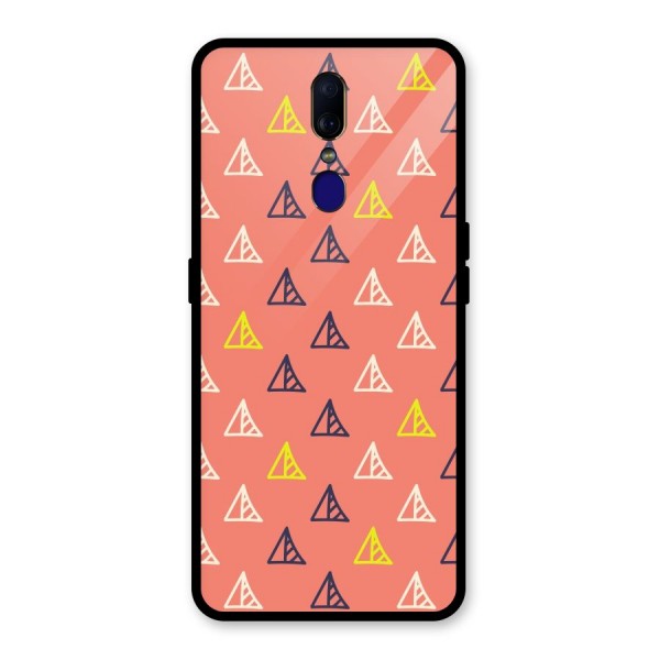 Triangular Boho Pattern Glass Back Case for Oppo F11