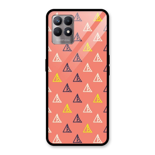 Triangular Boho Pattern Glass Back Case for Realme 8i