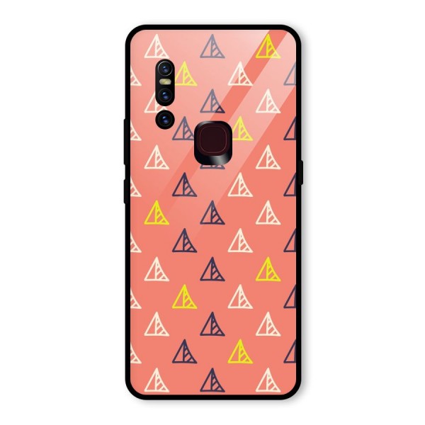 Triangular Boho Pattern Glass Back Case for Vivo V15