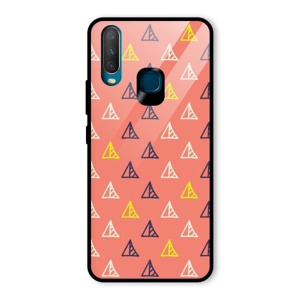 Triangular Boho Pattern Glass Back Case for Vivo Y12