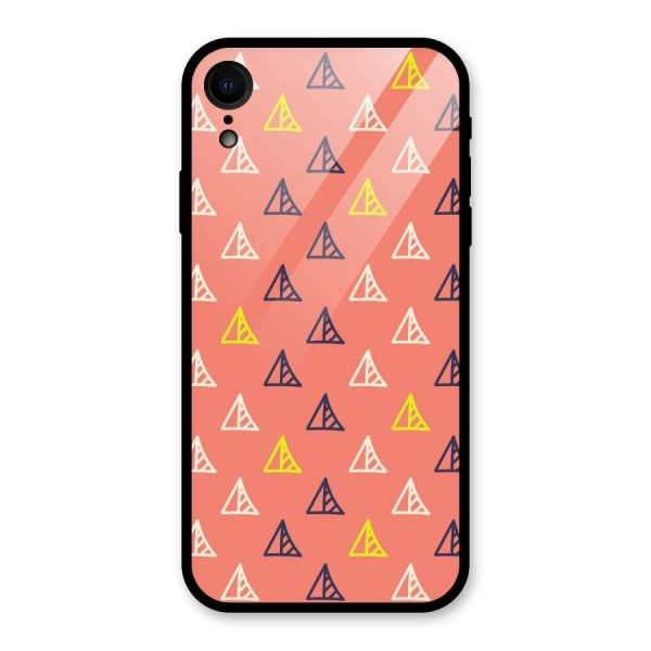 Triangular Boho Pattern Glass Back Case for XR