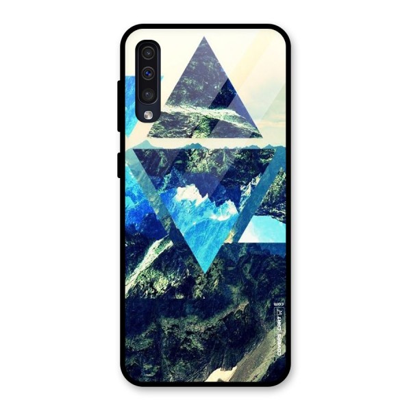 Triangular View Glass Back Case for Galaxy A50s