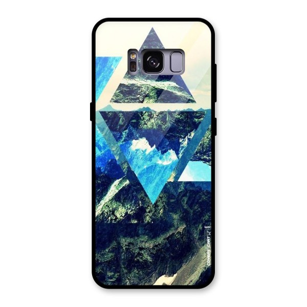 Triangular View Glass Back Case for Galaxy S8