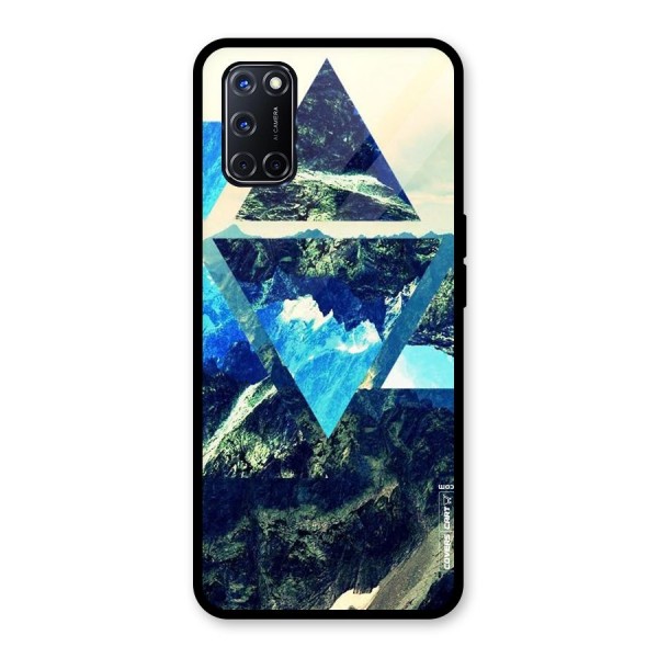 Triangular View Glass Back Case for Oppo A52