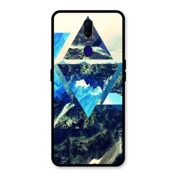 Triangular View Glass Back Case for Oppo F11