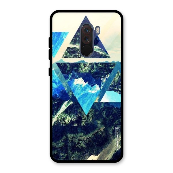 Triangular View Glass Back Case for Poco F1