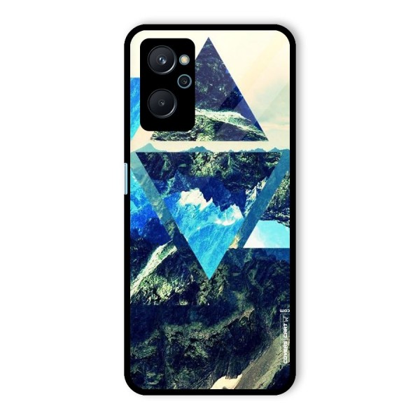 Triangular View Glass Back Case for Realme 9i