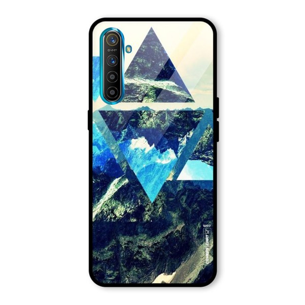 Triangular View Glass Back Case for Realme XT