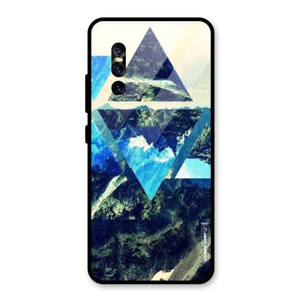 Triangular View Glass Back Case for Vivo V15 Pro