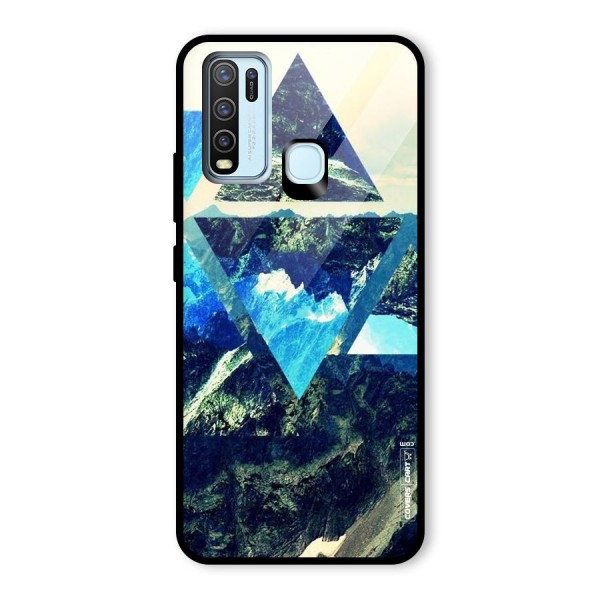 Triangular View Glass Back Case for Vivo Y30