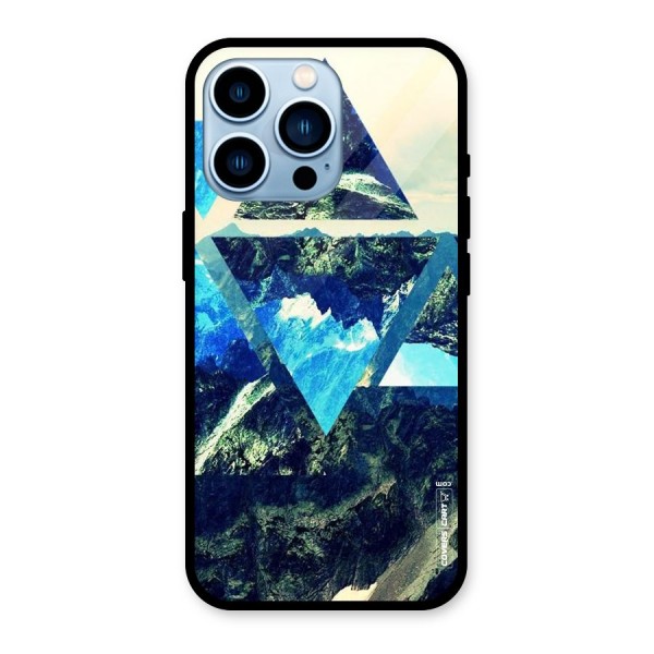 Triangular View Glass Back Case for iPhone 13 Pro