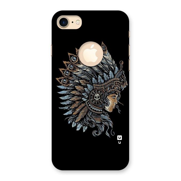 Tribal Design Back Case for iPhone 8 Logo Cut