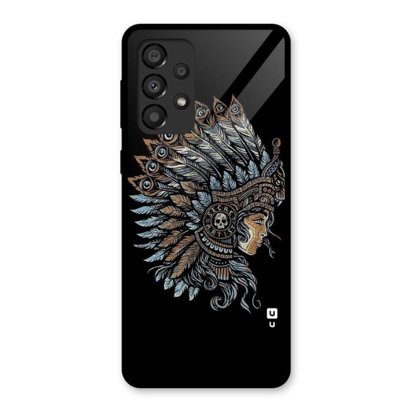 Tribal Design Glass Back Case for Galaxy A33 5G