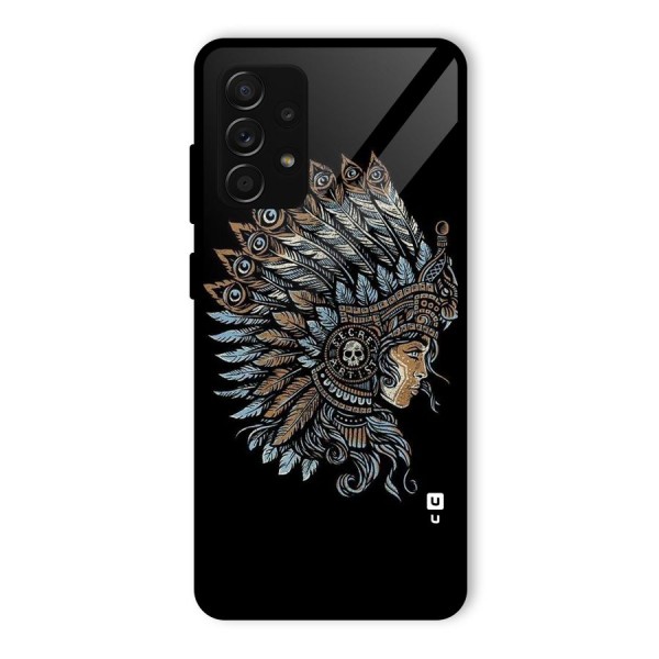 Tribal Design Glass Back Case for Galaxy A53 5G