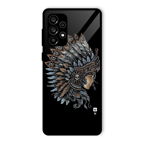 Tribal Design Glass Back Case for Galaxy A73 5G