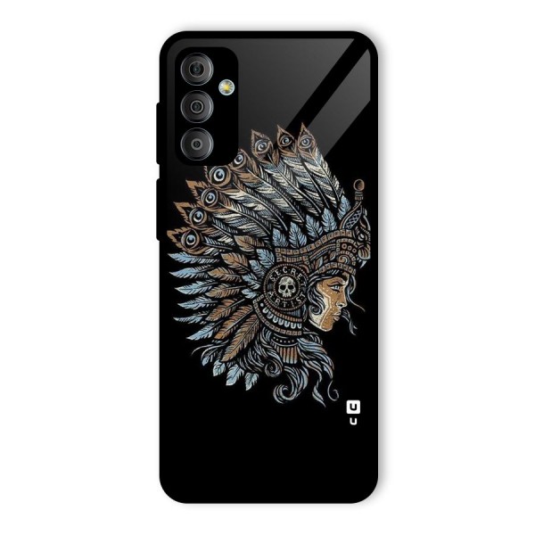 Tribal Design Glass Back Case for Galaxy F23