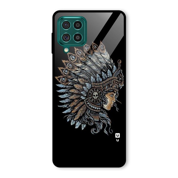 Tribal Design Glass Back Case for Galaxy F62