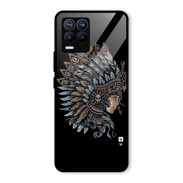 Tribal Design Glass Back Case for Realme 8 Pro