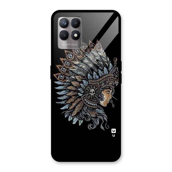 Tribal Design Glass Back Case for Realme 8i