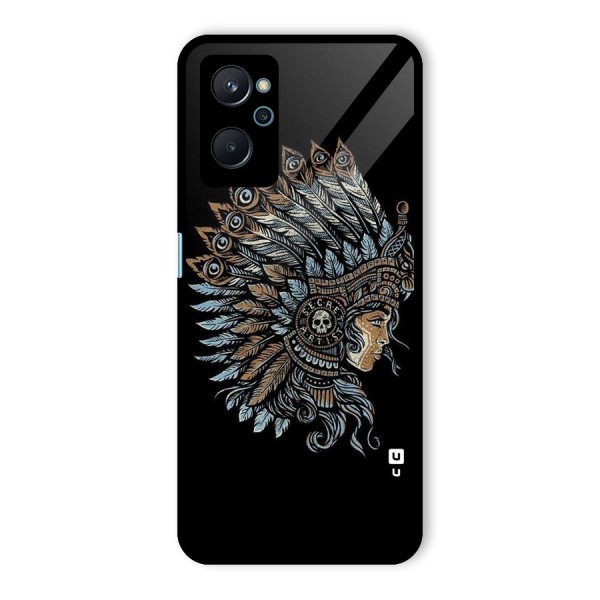 Tribal Design Glass Back Case for Realme 9i