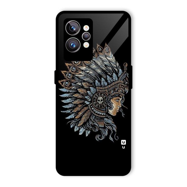 Tribal Design Glass Back Case for Realme GT2 Pro