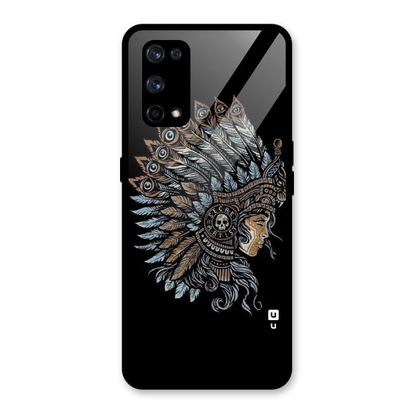 Tribal Design Glass Back Case for Realme X7 Pro