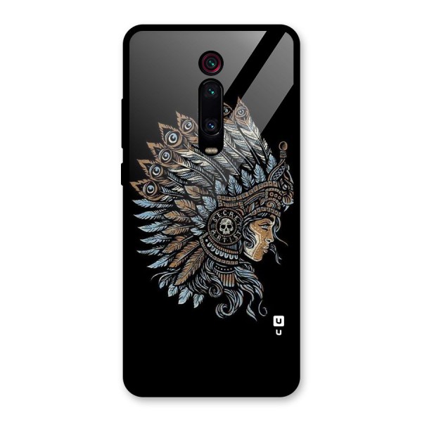 Tribal Design Glass Back Case for Redmi K20