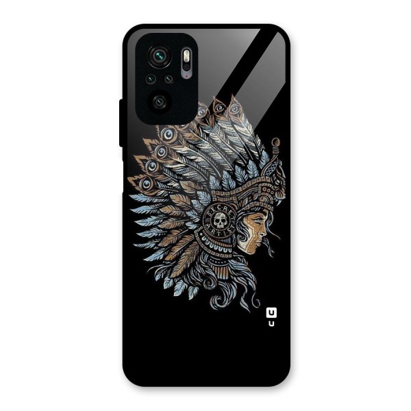 Tribal Design Glass Back Case for Redmi Note 10