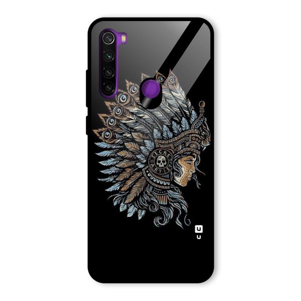 Tribal Design Glass Back Case for Redmi Note 8