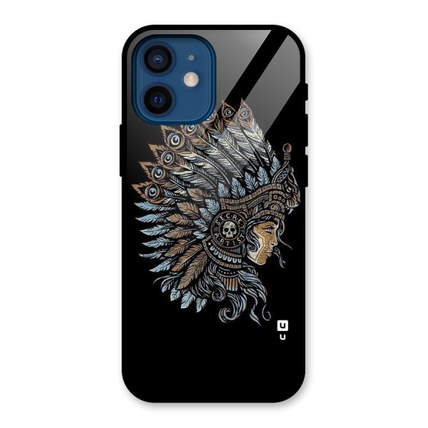 Tribal Design Glass Back Case for iPhone 12 Mini