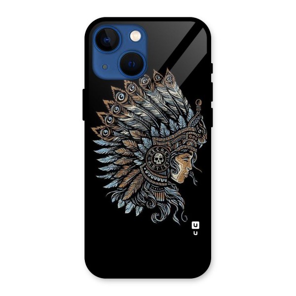 Tribal Design Glass Back Case for iPhone 13 Mini