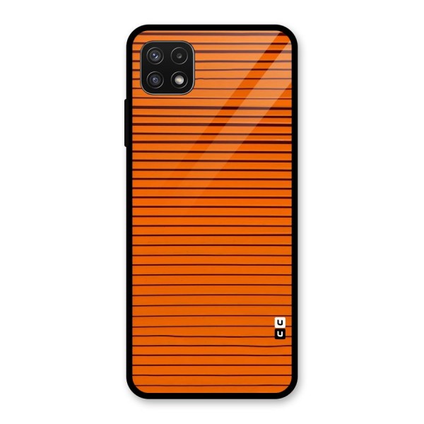 Trippy Stripes Glass Back Case for Galaxy A22 5G