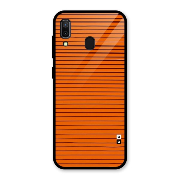 Trippy Stripes Glass Back Case for Galaxy A30