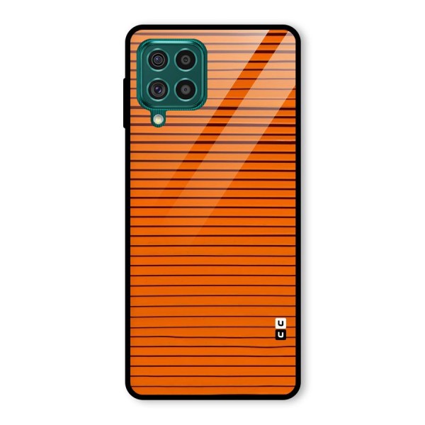 Trippy Stripes Glass Back Case for Galaxy F62