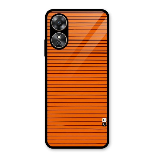 Trippy Stripes Glass Back Case for Oppo A17