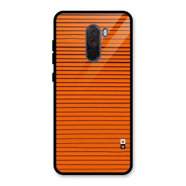 Trippy Stripes Glass Back Case for Poco F1