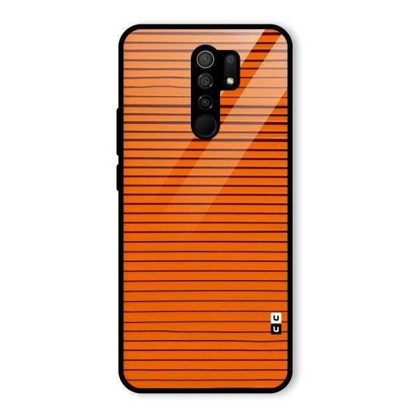 Trippy Stripes Glass Back Case for Redmi 9 Prime