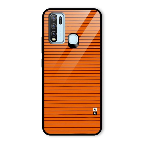 Trippy Stripes Glass Back Case for Vivo Y30