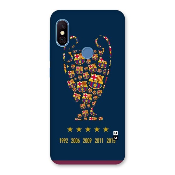 Trophy Team Back Case for Redmi Note 6 Pro